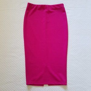 Windsor Hot Pink Pencil Skirt - Large